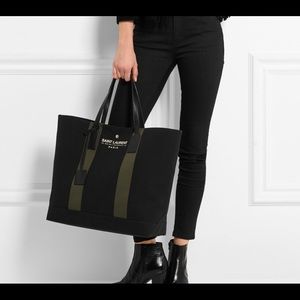 Saint Laurent Canvas Tote Bag